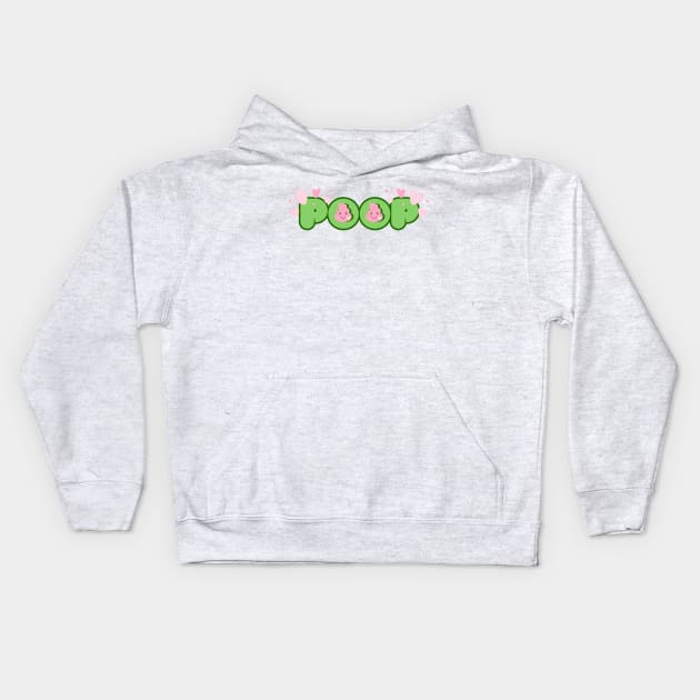 Cute Poop Kids Hoodie by Shadow Designs